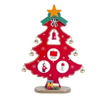 Mini božićno drvce Santa Claus Snjegović Drveni ukras Dekor