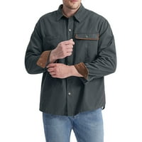 Odieerbi jakne za muškarce Fall Jacket casual čvrsto isključivanje dugih rukava sa džepovima sive