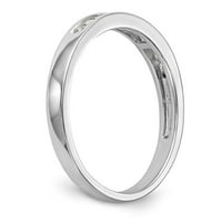 14k bijeli zlatni prsten za prsten vjenčani dijamantski kvadrat veličine 8