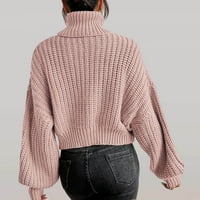 Bvanrty džemperi za žene prevelizirani džemperi modne dame Dressy Top pulover džemper od pune boje dugih
