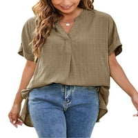 Prednji modni modni torbuljni tinej boji Casual pulover Basic Loungewear majica