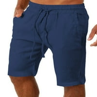 Rejlun muške ljetne kratke hlače Elastična struka dno su čvrste boje kratke plaže Slim Fit Beachwebrowlow