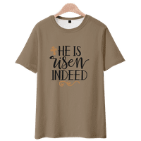 Par majica vrhovi Uskršnji zečji jaja Pismo tiskani kratki rukav CREW CACT Fahion majica za žene Men