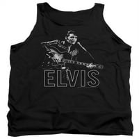 Elvis Presley The King Rock Guitar u ručnoj majici za odrasle za odrasle