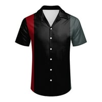 Košulje za muškarce Ležerne prilike kratkih rukava Summer Shortwn vrat 3D tiskane majice Modne top bluze