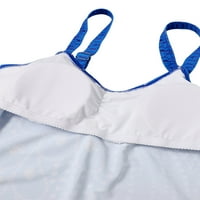 Inevnen Women Plus size Dvodijelni kupaći kostim Rhinestones Tie Dye kupaći kostim podstavljeni push