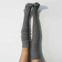 Hanas Fashion Socks Girls Dame Ženske žene Vidrine preko čarapa za koljena Duge čvrste čarape Topla