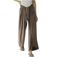CLLIOS PLUS veličine za žene ljetni elastični struk pant s džepovima Dressy Ležerne pantalone za crteže