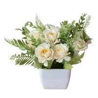 Zhaometiidaxi umjetna cvijeća sa vazno umjetnim lažnim biljkom Bonsai za kućnu kancelariju vjenčanica, aranžman za stolove, uređenje za Windowsill