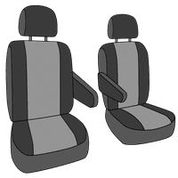 Calrend prednje kante Microsueede prekrivači sjedala za 2014. - Ram PromAster - DG404-01SA Crni umetak