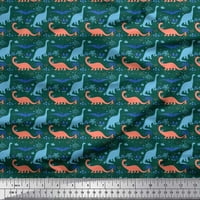 Soimoi viskoza šifon tkanina i dinosaur životinja za štampanje tkanine sa dvorištem širom