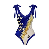 Ganfancp bikini set komad, pokrov kupaći kostim za žene Boho Print Halter Strappy Wimsuits s bikini