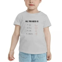 Sve što trebate je ljubav matematičke matenke majice za dječake za dječake