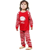 Crvena porodica pidžamas Božićni dečko i devojčica Pajamas Pajamas set