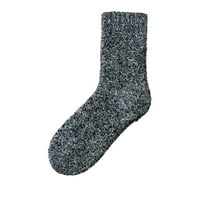 Yinguo zimske čvrstoćene termalne čarape plišane srednje cijevi duks apsorbiraju čiste pamučne čarape