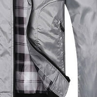 Muška plairana Flannel majica jakna modna rever casual comfy topla lagana jakna dugih rukavica bez rukava bez rukava