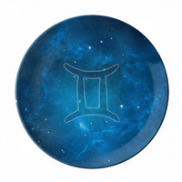 Zvjezdana noć Geni Zodijac konzervelacijska ploča Dekorativni porculanski salver za jelo za večeru