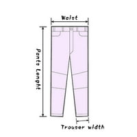 Muške hlače Lagane pantalone za vježbanje Ležerne prilike nalik struku vitka-montaža Olovka siva veličina