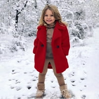 Wofedyo Baby Girl Odjeća Zimska jakna Djevojke Dečja zgodna vjetra Otporni kaput Toddler Kids Baby Outerweard