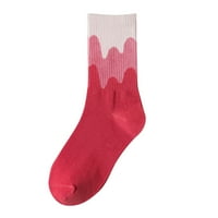 Čarape za žene Žene Jesenske i zimske čarape u cijevi čarape Street Wave Striped Print čarape