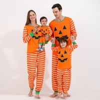 Podudaranje porodične pidžame postavlja Holiday Halloween Pumpkin Pajama Set
