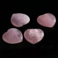 Rose Kvarc isklesani ružičasti u obliku srčanog kristalnog iscjeljenog kamena polu-dragocjena dragulja,