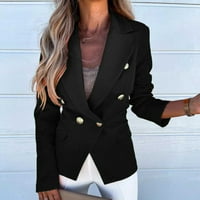 ROVGA jakne za žene s dugim rukavima tanko jakne, jakna radna ured kaput modne ženske jakne blazer