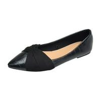 Singles Flat Ladies kauzalne radove Lijene ženske cipele cipele šiljaste cipele ženske pumpe, crna