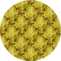 Ahgly Company u zatvorenom okruglom rubnom gume patka žutim prostirkama, 7 '