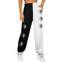 Aaiyomet pantalone za žene ženske žbuke Joggers sa džepovima Baggy Lounge WorkOut Yoga trčanje hlače