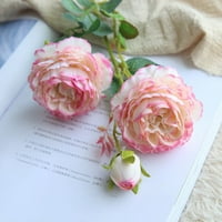 Ruže Umjetno cvijeće Umjetno cvijeće Umjetna lažna ruža cvijet božurka Bridal Bouquet Wedding Domaći