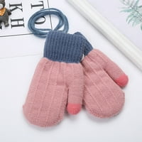 Pletene rukavice za djecu mališana rukavice s gudačkim crtanim rukom obložene rukavice