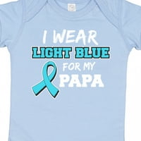 Inktastic Nosim svijetlo plavu za moju tatu u bijelom poklonu dječji dječak ili dječji dječji bodysuit