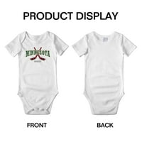 Slatka Minnesota Baby Romper Hockey Fan Baby Jersey odjeća
