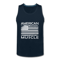 Američka zastava mišića - muški premium rezervoar