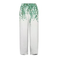Ženske letnje modne duge hlače cvjetne pantalone za vježbanje za žene Ležerne prilike sa džepnim hlačama