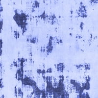 Ahgly Company u zatvorenom pravokutniku Sažetak plave moderne prostirke, 8 '10'