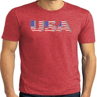 Kupite hladne košulje Muške 3D SAD majica Patriotska Americana, srednje crvena mraza