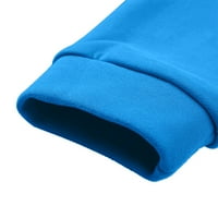 Junior Dukseri Ženske dukseve Puni Zip Duge rukav s džepovima Lagani povremeni patentni jakni sa zatvaračem Blue, S
