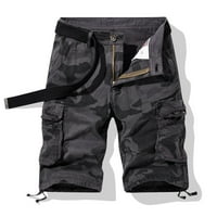 HOT6SL muške garderne hlače, kratke hlače na otvorenom čvrstim kombinezonima pamuk uznemireni stil