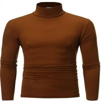 Muški viši ovratnik Turtleneck dugih rukava s dugim rukavima džemper džemper košulja