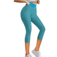 Gyouwnll Women-ovo rastezanje Yoge Tajice Fitness Trčanje teretane Sportske džepove Aktivne hlače