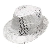 PXIAKGY bejzbol kapa za pad šešica Hat Hat Hat Dance Stage Show izvedbe wh bijela + jedna veličina