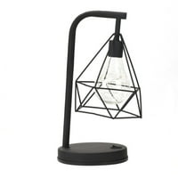 Stolna svjetiljka, vintage noćna lampa, geometrijski dizajn lampica žarulja lampica meka rasvjeta noćna
