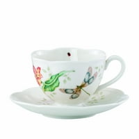 Leno Leatfly Meadow Dragonfly Cup i tanjur set