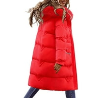 Dugim jakni za žene za žene Mono kaput dugi pamučni kaput žene pamučna jakna sa ovratnikom od vune topla