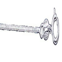 Sterling Silver 16 Bo lančani 3D venčani prsten privjesak ogrlica