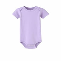 Toddler Baby Girls Boys Romper Solid Color Majica Jumpsin Ramper Purple 18-mjeseci