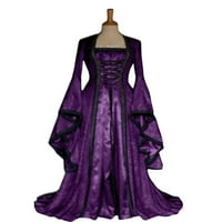 Julcc Womens Halloween Party Renesance Srednjovjekovna haljina za kostim vintage korzet Long haljina