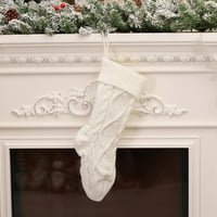 Božićne čarape pletiva čarapa Santa Candy poklon torbe Xmas Tree Viseći dekor